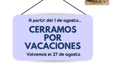 Escuela cerrada por vacaciones