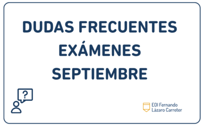 Dudas frecuentes convocatoria extraordinaria