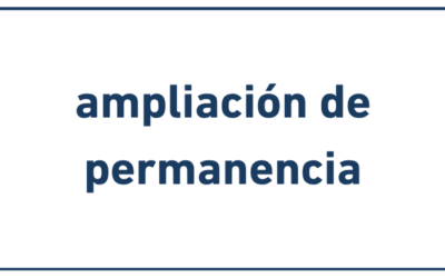 Ampliación límite de permanencia